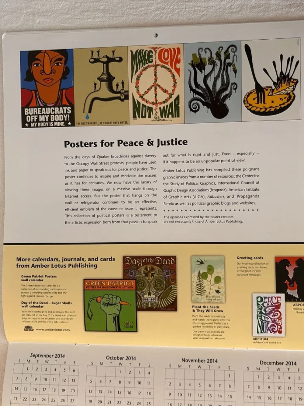 2015 Posters for Peace & Justice Calendar